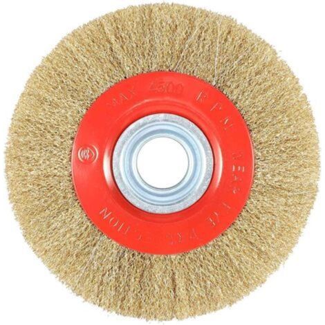 1 Pcs 8 Pouces En Acier Inoxydable Plat Brosse Adaptateur Anneaux Pour Bench Grinder Polonais (1/4)