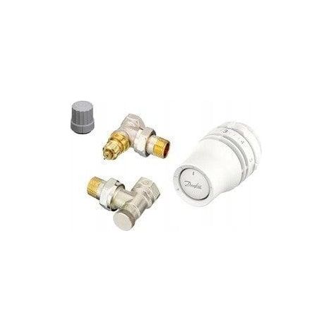Danfoss Thermostatventil vernickelt 135 mm