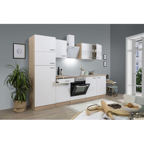 Cucina blocco cucina blocco cucina componibile rovere bianco Merle 270 cm Respecta (1/5)