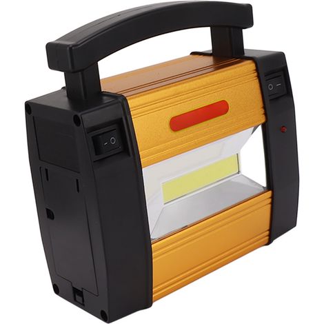 Générateur solaire portable avec batterie 5000 mAh et ampoules LED intégrées pour une utilisation extérieure en cas d'urgence. (1/5)