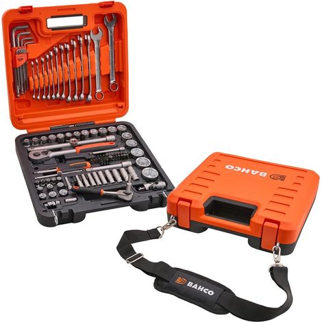 Bahco S98MC1H 98 Piece Socket & Mechanics Set 1/4 1/2 + Carry Strap XMS26S98 (1/5)