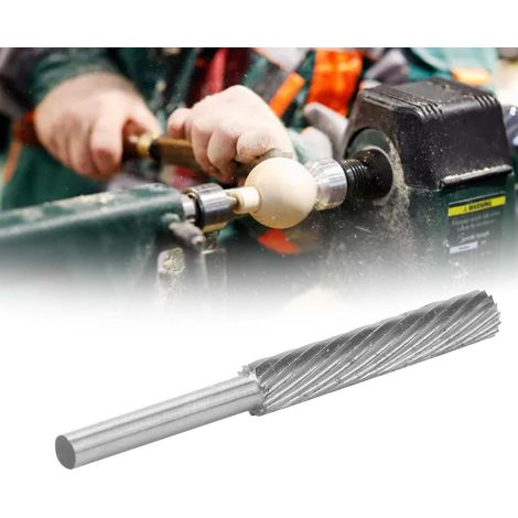 Lime rotative monobloc en acier au tungstène, tête de meulage pour le travail du bois et des métaux, fraise rotative cylindrique en carbure pour gravure 4x6x30x55 (1/5)