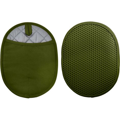 Sous-Plat En Silicone - Résistant À La Chaleur Jusqu'à 260 °C - Antidérapant Avec Surface Alvéolée - Pour Cuisinière Four Casserole Poêle - Lot De 2 (1/5)