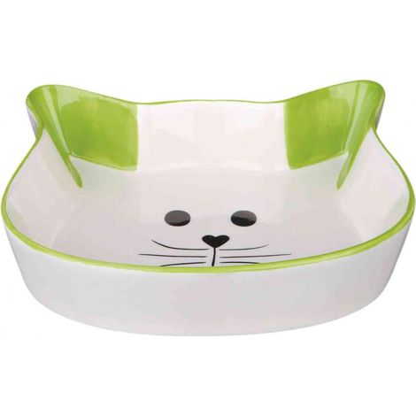 Gamelle, tête de chat avec visage, en céramique 0,25 L/12 × 12 cm (1/4)