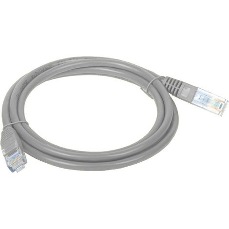 Patchkabel U/UTP Kat. 6 PVC 5,0 m grau Alantec