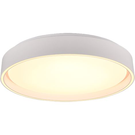 Plafoniera LED, plastica, bianco opaco, 40x7,5x40 cm, Felis (1/4)
