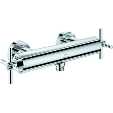 GROHE Miscelatore a 2 maniglie per doccia Atrio 26895 montaggio a parete maniglia a croce cromo, 26895000