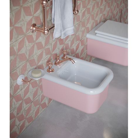 Bidet suspendu rétro - True Colors Lite - Blanc (1/3)