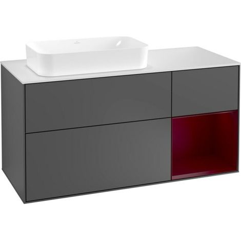 V&B Waschtischunterschrank Finion 120cm, Pl wh. m, Reg re Peo, Anthrac. m (1/2)