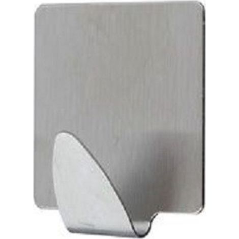 Cleafe - Set 4 Pz Ganci Appendini Adesivi Parete Cucina Bagno Attaccapanni Quadrati 59663 - (1/2)