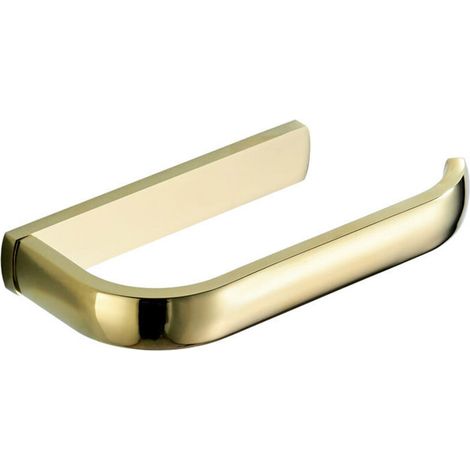 Portarotolo da parete, adatto per bagno, cucina, ufficio, ecc., 195 x 88 x 26 mm (oro) (1/5)