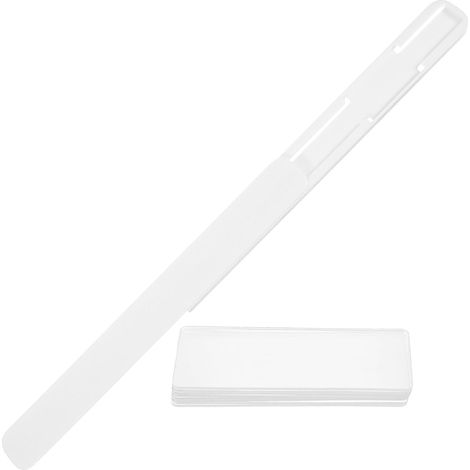 Glissières de tiroir adhésives , rails glissement en plastique blanc (1/3)