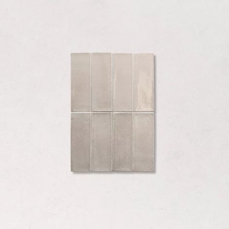 Carrelage Effet Zellige Gris MIYAKO Morchella 5x15cm (1/2)