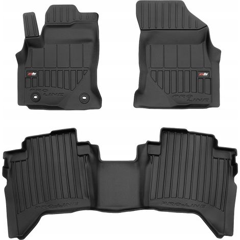 ALFOMBRAS Y FELPUDOS DE GOMA TOYOTA Hilux 8 desde 2015 - CANALETA 3D (1/5)