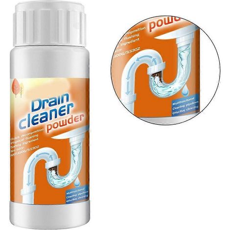 Poudre de débouchage pour canalisations de cuisine, toilettes et lavabos : nettoyant puissant pour les cheveux d'égout (1/4)