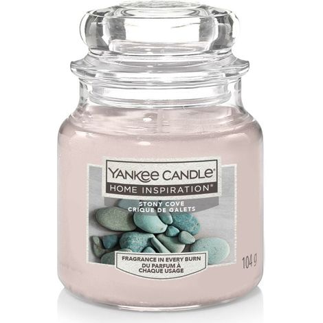Yankee Candle Duftkerze Kleines Glas Stony Cove 104 g grau Duft Kerze Duftkerzen