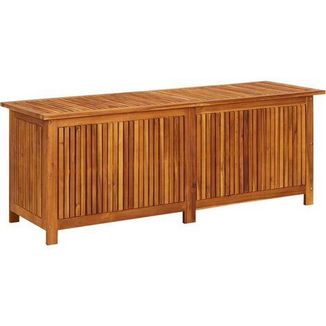 Cassetta portaoggetti per mobili da giardino 150 x 50 x 58 cm in legno massello di acacia 020013011
