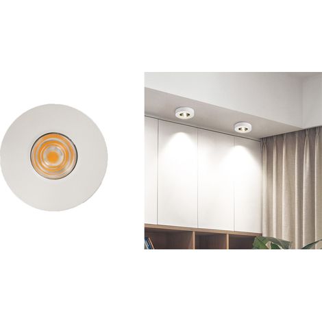 Faretto Cob Led Soffitto 5W Moderno Bianco Luce Fredda 425LM Lampada Soffitto (1/5)
