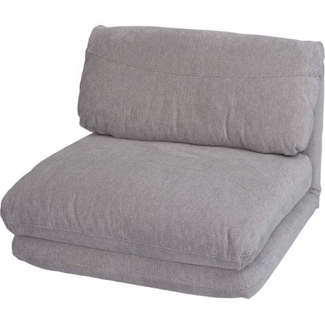 [NEUWERTIG] Schlafsessel HHG-515, Schlafsofa Funktionssessel Klappsessel Relaxsessel, Stoff/Textil hellgrau