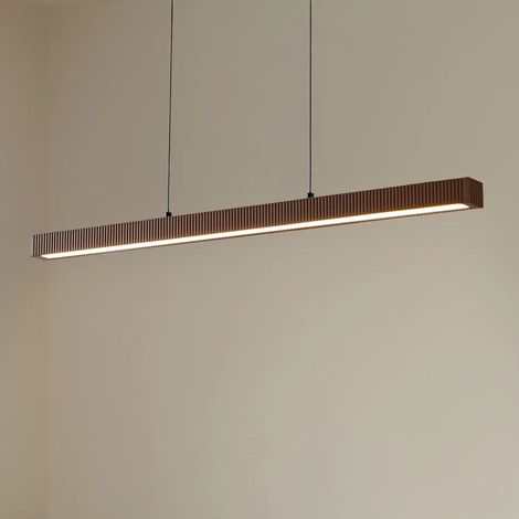 [GEBRAUCHT] B-Ware Lucande Kronleuchter Pendelleuchte Led Emara Eiche Dunkelbraun Schwarz Cct299