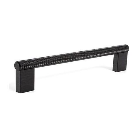 tirador aluminio graf mini acabado negro cepillad dist. agujero dist. 160mm.
