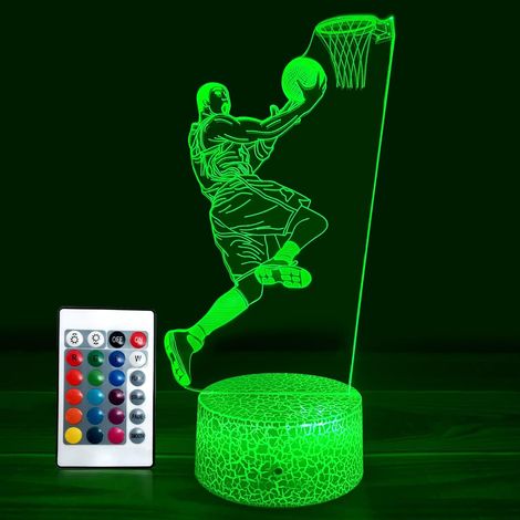 3D-Nachttischlampen in Form eines Kobe-Basketballs für Erwachsene (1/5)