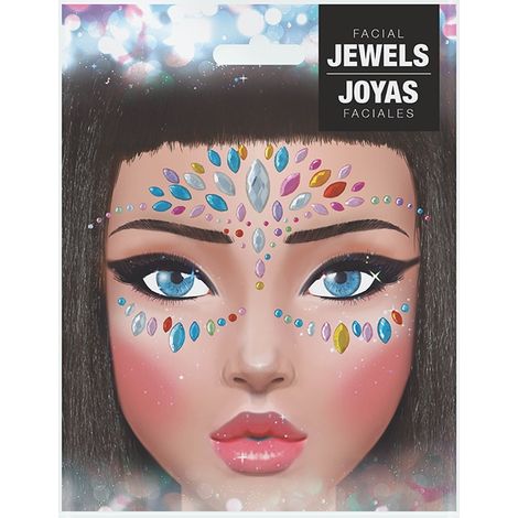 Autocollants, bijoux, cristaux 3D pour le visage, carnaval (1/2)
