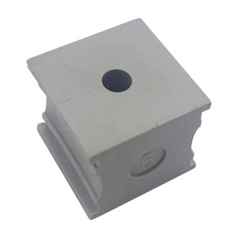 TRU COMPONENTS KT 5 PASSE-FILS FENDU Ø MAX. DES BORNES 6 MM ELASTOMÈRE GRIS 1 PC(S) TC-10329220 (1/3)