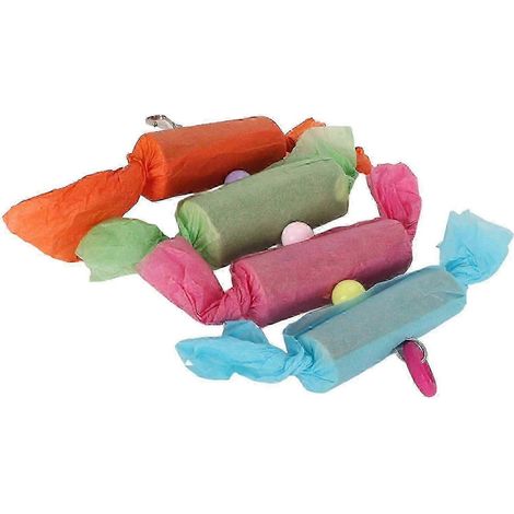 Jouet à mâcher pour oiseaux, en forme de bonbon coloré, pour perroquets et perruches ondulées : soulage l’ennui et stimule le rongement du bec. (1/5)