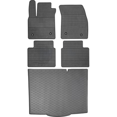 Juego de alfombrillas de goma para coche y alfombrilla para maletero para Ford Focus IV Hatchback (2018)