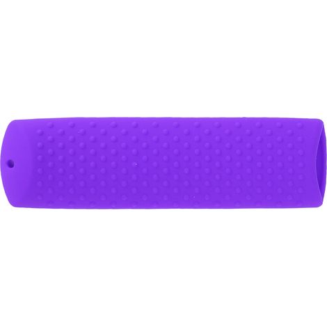 Funda protectora de silicona suave, antideslizante y a prueba de golpes para el mando a distancia del Fire TV Stick Lite, con correa para la muñeca, color morado.