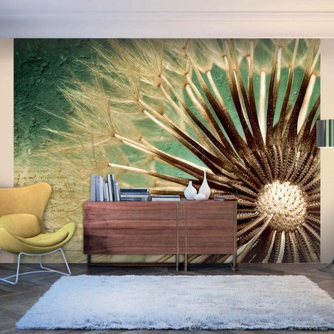 Papier peint se concentrer sur le pissenlit - 300 x 230 cm (1/4)
