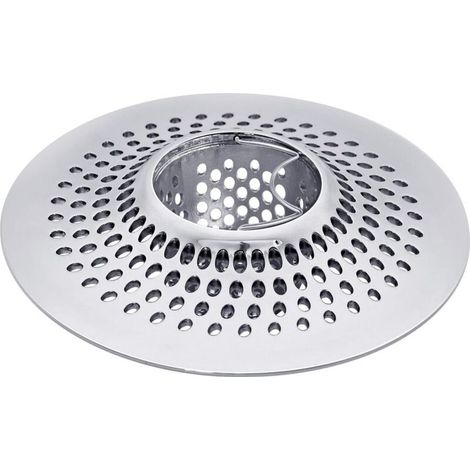 Filtre à cheveux amovible en acier inoxydable – Antirouille et durable – Compatible avec bondes de douche – Nettoyage facile (1/4)