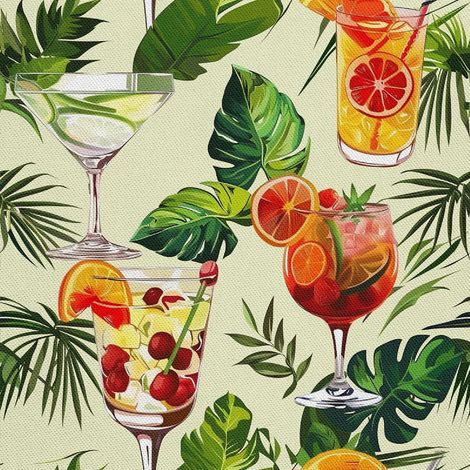 Outdoor Dekostoffe Oxford - Motiv Cocktail DX8758 (1/5)