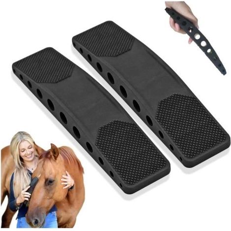 2 Pièces Brosse de Toilettage pour Chevaux, Brosse de Cheval Massage, Massage de toilettage pour Chevaux, Brosse Cheval 6 en 1, (1/4)