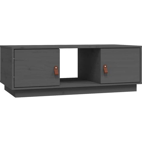 Maison Exclusive - Mesa de centro de madera maciza de pino gris 1 (1/5)