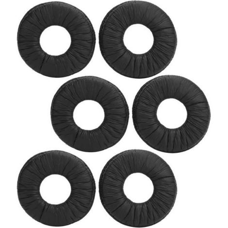Coussinet D Oreille - 70 mm - Pour Casque Audio - Noir - 6 Pièces (1/4)