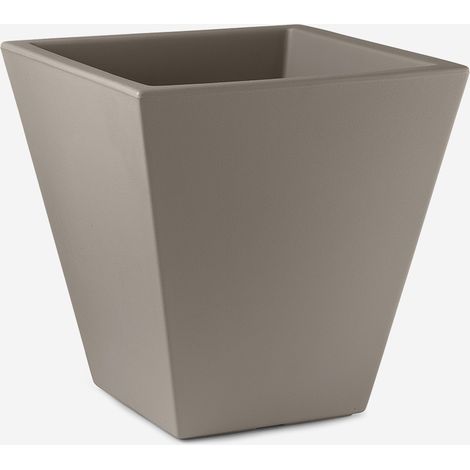 Vaso design in polietilene 50x50 da interno ed esterno Loto 50cm - Beige