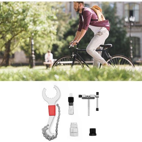 Kit d'Outillage Vélo Professionnel - Extracteur de Pédalier, Clé à Rayons, Pince à Chaîne et Douilles de Réparation (1/5)