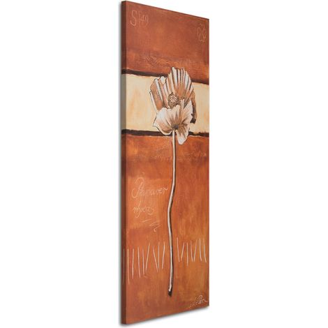 Tableau sur toile Coquelicots comme peints 30x90 (1/5)