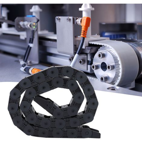 1 Meter langes schwarzes Nylon-Reißverschlusskabel R38 für 3D-Drucker und CNC-Maschinen, 18 x 25 mm (1/5)