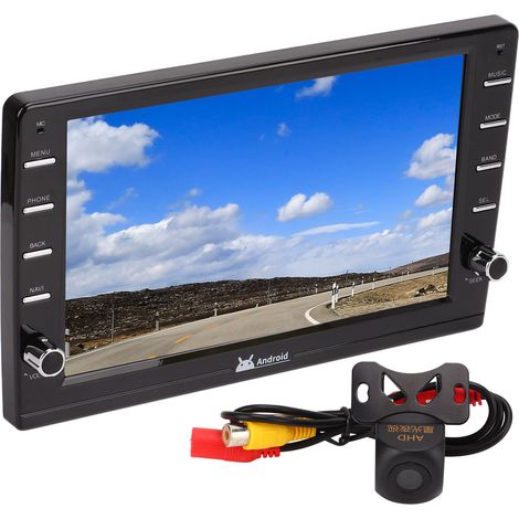2-DIN-Autoradio mit 9-Zoll-Bildschirm, Rückfahrkamera, Multimedia-Touchscreen, Bluetooth 5.0, GPS, USB-Anschluss sowie Video- und Musikwiedergabe. (1/5)