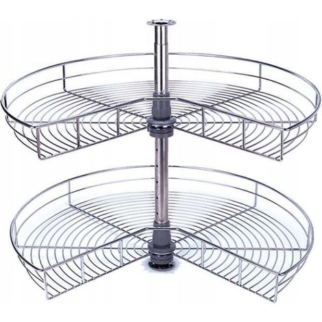 Étagère pivotante Magic Corner pour meuble d'angle, panier pivotant 3/4 (1/4)