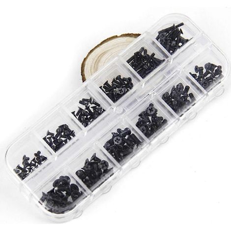 Kit de 240 vis pour ordinateur portable en acier inoxydable, M2, M2.5, M3 (1/4)