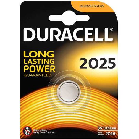 Batterie au lithium Bouton DURACELL CR2025 3V - Paquet de 1 pcs