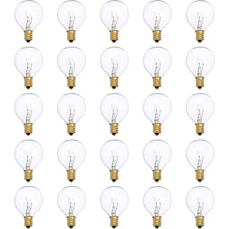Tomshine G40 AC230V Glühlampen, 25er-Packung, E12-Sockel, IP44 wasserdicht. (1/3)