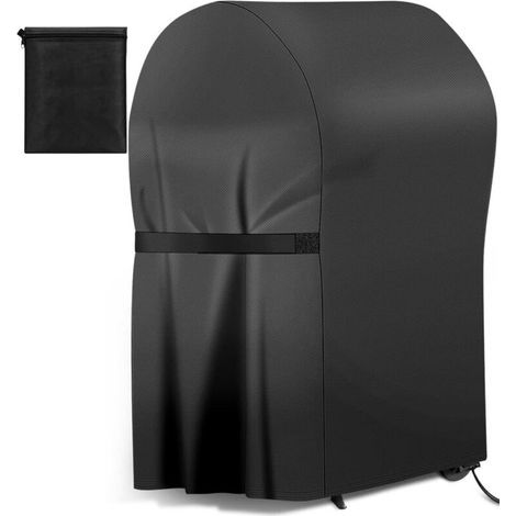 Housse Barbecue, Housse pour Barbecue en Tissu Oxford 420d étanche, Anti-poussière Et Anti-UV avec Sangles Auto-adhésives Et Sac De Rangement (77 x 67 x 110 cm) - RWHousse de barbecue et plancha (1/5)