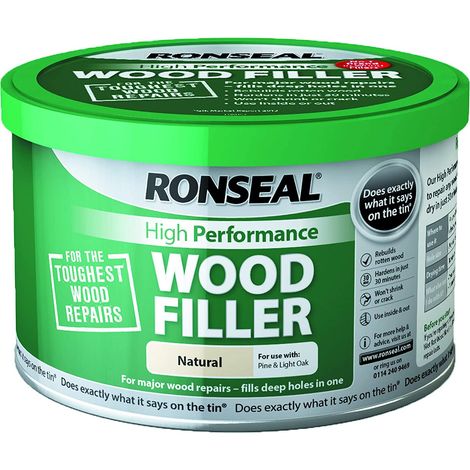Ronseal High-Performance Natural Wood Filler - 275g, 2-Part System for Professional-Grade Repairs
