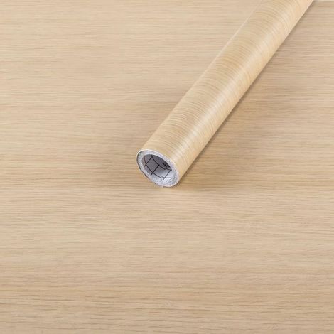 Selbstklebende Tapete in Eichenholzoptik, 42 cm x 3 m, dekorative Vinylfolie für Arbeitsplatten, Schränke, Möbeloberflächen und Wände, leicht zu reinigen und abnehmbar (1/5)