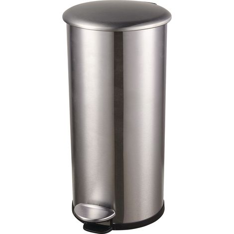Raccoglitore di rifiuti Tretabfallsammler Helit "the zinc" 12l D211xH423mm VA argento